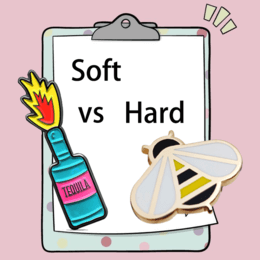 Soft Vs Hard Enamel Pins – What’s The Difference?