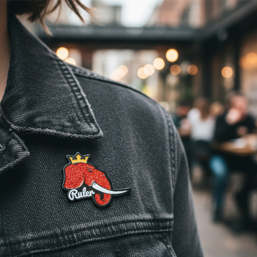 Custom Glitter Enamel Pins