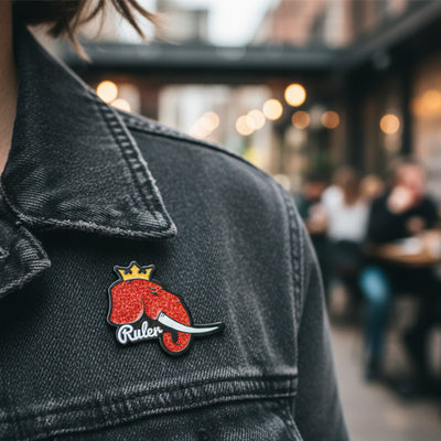 Custom Glitter Enamel Pins